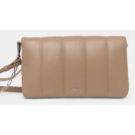 τσάντα calvin klein χρώμα: καφέ, k60k612787 100% poliuretan