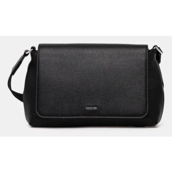 τσάντα calvin klein χρώμα μαύρο, k60k613085 100% poliuretan