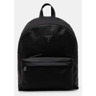 σακίδιο πλάτης guess venezia χρώμα: μαύρο, hmvesa.p4106 κύριο υλικό: 70% poliuretan, 30% πολυεστέρας