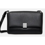 τσάντα calvin klein χρώμα: μαύρο, k60k612783 100% poliuretan