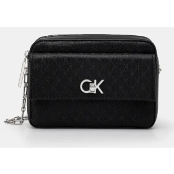 τσάντα calvin klein χρώμα μαύρο, k60k613140 51%