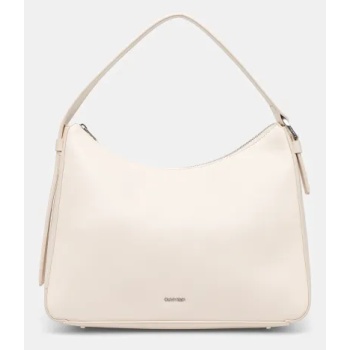 τσάντα calvin klein χρώμα άσπρο, k60k612770 100% poliuretan