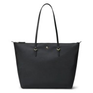 τσάντα lauren ralph lauren χρώμα: μαύρο, 431950007 100% ανακυκλωμένο νάιλον
