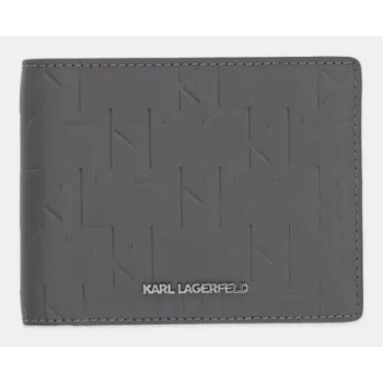 δερμάτινο πορτοφόλι karl lagerfeld k/loom ανδρικό, χρώμα