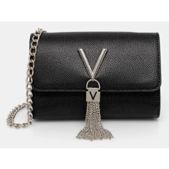 τσάντα valentino bags χρώμα μαύρο, vbs1r403g μεμβράνη