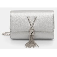 τσάντα valentino bags χρώμα: ασημί, vbs1r403g μεμβράνη: 100% poliuretan
φόδρα: 100% πολυεστέρας