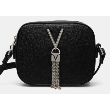 τσάντα valentino bags χρώμα μαύρο, vbs1r409g κύριο υλικό