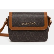 τσάντα valentino bags χρώμα: καφέ, vbs8gt09 100% poliuretan