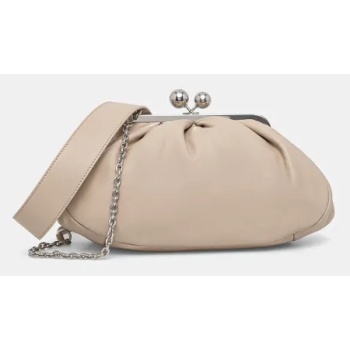 τσάντα weekend max mara χρώμα μπεζ, 2515511024600 υλικό 1