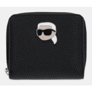 πορτοφόλι karl lagerfeld χρώμα: μαύρο, a1w32126 κύριο υλικό: 58% ανακυκλωμένη πολυουρεθάνη, 42% poli