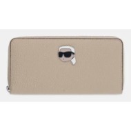 πορτοφόλι karl lagerfeld χρώμα: μπεζ, a1w32124 κύριο υλικό: 58% ανακυκλωμένη πολυουρεθάνη, 42% poliu