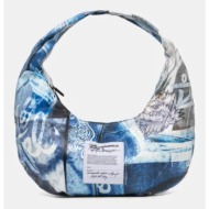 τσάντα karl lagerfeld jeans χρώμα: μπλε, a1w30513 κύριο υλικό: 58% ανακυκλωμένη πολυουρεθάνη, 42% po