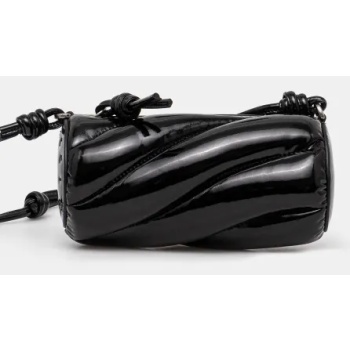 τσάντα fiorucci vinyl mini mella bag χρώμα μαύρο
