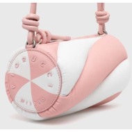 δερμάτινη τσάντα fiorucci bicolor leather mella bag χρώμα: ροζ, u01fpaba001le04pn02 κύριο υλικό: 100