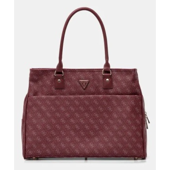 τσάντα guess χρώμα κόκκινο κύριο υλικό 100%