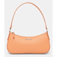 τσάντα hugo χρώμα: μαύρο, 50516666 κύριο υλικό: 62% ανακυκλωμένη πολυουρεθάνη, 30% πολυεστέρας, 8% p