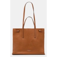 δερμάτινη τσάντα gianni chiarini altea χρώμα: καφέ, bs 10967 rngdbl φυσικό δέρμα