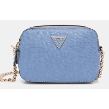 τσάντα guess noelle χρώμα μπλε, hwzg78 79140 συνθετικό