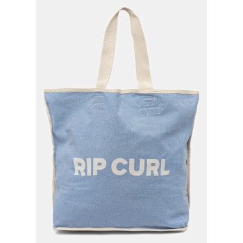 τσάντα παραλίας rip curl χρώμα μπλε 100% βαμβάκι