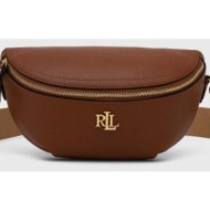 δερμάτινη τσάντα lauren ralph lauren χρώμα: καφέ κύριο υλικό: 100% φυσικό δέρμα
φόδρα: 100% πολυεστέ