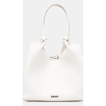 τσάντα dkny χρώμα μαύρο, r42bae49 100% πολυουρεθάνη