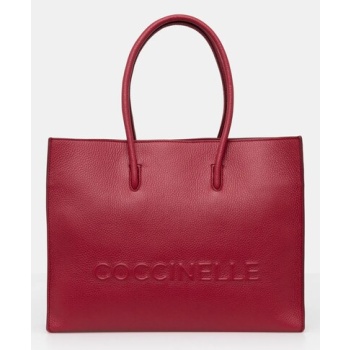 δερμάτινη τσάντα coccinelle coccinellemyrtha maxi log