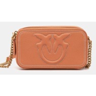 δερμάτινη τσάντα pinko χρώμα: μαύρο, 103799 a1lf κύριο υλικό: 100% φυσικό δέρμα
φόδρα: 100% υφαντικό