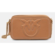 δερμάτινη τσάντα pinko χρώμα: μαύρο, 103799 a1lf κύριο υλικό: 100% φυσικό δέρμα
φόδρα: 100% υφαντικό