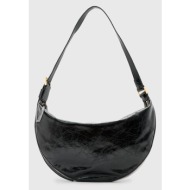 δερμάτινη τσάντα allsaints half moon χρώμα: μαύρο, w020xz κύριο υλικό: φυσικό δέρμα
φόδρα: βαμβάκι