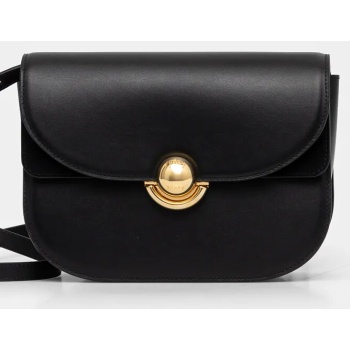 δερμάτινη τσάντα furla χρώμα μαύρο, wb01355.bx0428.o6000