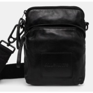 δερμάτινο φακελάκι allsaints falcon χρώμα: μαύρο, m165xb κύριο υλικό: 100% δέρμα πρόβατου
εσωτερικό: