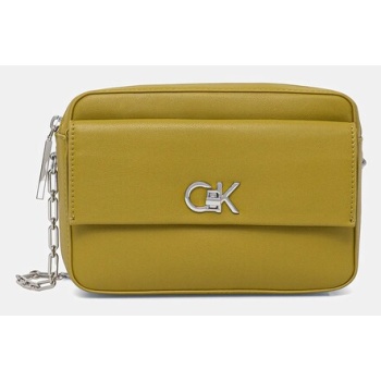 τσάντα calvin klein χρώμα πράσινο, k60k613089 51%