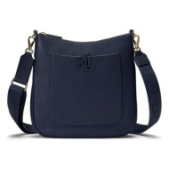 δερμάτινη τσάντα lauren ralph lauren χρώμα: μαύρο, 431970152 κύριο υλικό: δέρμα βοοειδών
φόδρα: υφαν