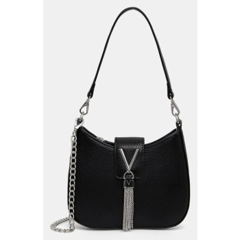 τσάντα valentino bags χρώμα μαύρο, vbs1r417g κύριο υλικό