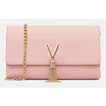 τσάντα valentino bags χρώμα μαύρο, vbs1r401g κύριο υλικό