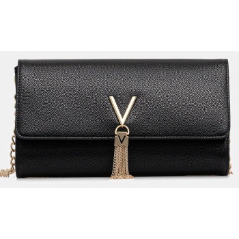 τσάντα valentino bags χρώμα μαύρο, vbs1r401g κύριο υλικό