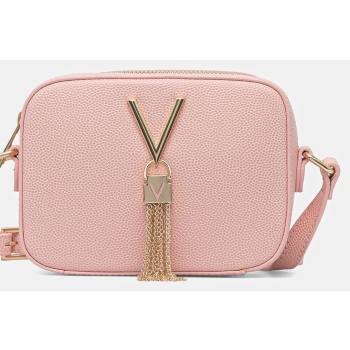 τσάντα valentino bags χρώμα μαύρο, vbs1r409g κύριο υλικό