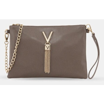 τσάντα valentino bags χρώμα καφέ, vbs1r419g