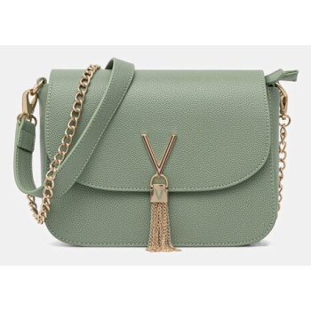 τσάντα valentino bags χρώμα μαύρο, vbs1r404g κύριο υλικό