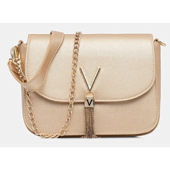 τσάντα valentino bags χρώμα μαύρο, vbs1r404g κύριο υλικό