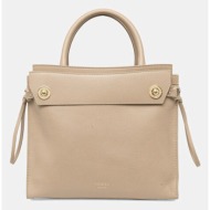 δερμάτινη τσάντα guess bianca χρώμα: καφέ, hwbiaa l5117 κύριο υλικό: φυσικό δέρμα
φόδρα: 100% πολυαμ
