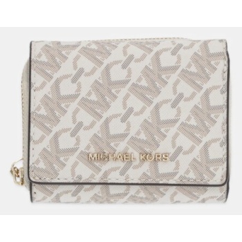 πορτοφόλι michael michael kors χρώμα μπεζ, 32s4g8ed8b 90%