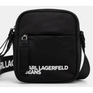 σακίδιο karl lagerfeld jeans χρώμα: μαύρο, a1m30337 99% ανακυκλωμένο πολυαμίδιο, 1% πολυουρεθάνη