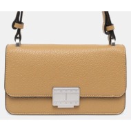 τσάντα tommy jeans χρώμα: πράσινο, aw0aw16982 100% poliuretan