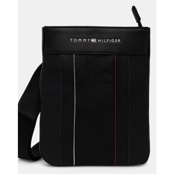 σακίδιο tommy hilfiger χρώμα μαύρο, am0am13112 100%