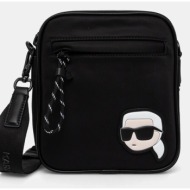 σακίδιο karl lagerfeld k/ikon χρώμα: μαύρο, a1m30402 κύριο υλικό: 95% ανακυκλωμένο πολυαμίδιο, 5% πο