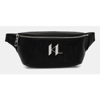 τσάντα φάκελος karl lagerfeld k/plak χρώμα μαύρο, a1m30090