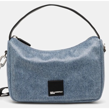 τσάντα karl lagerfeld jeans χρώμα μπλε, a1w30263 κύριο