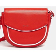 παιδική τσάντα marni mw94f smile bag bags χρώμα: κόκκινο, m01476 κύριο υλικό: 100% pu - πολυουρεθάνη