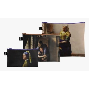 σετ τσαντάκια loqi johannes vermeer 3-pack χρώμα πολύχρωμο